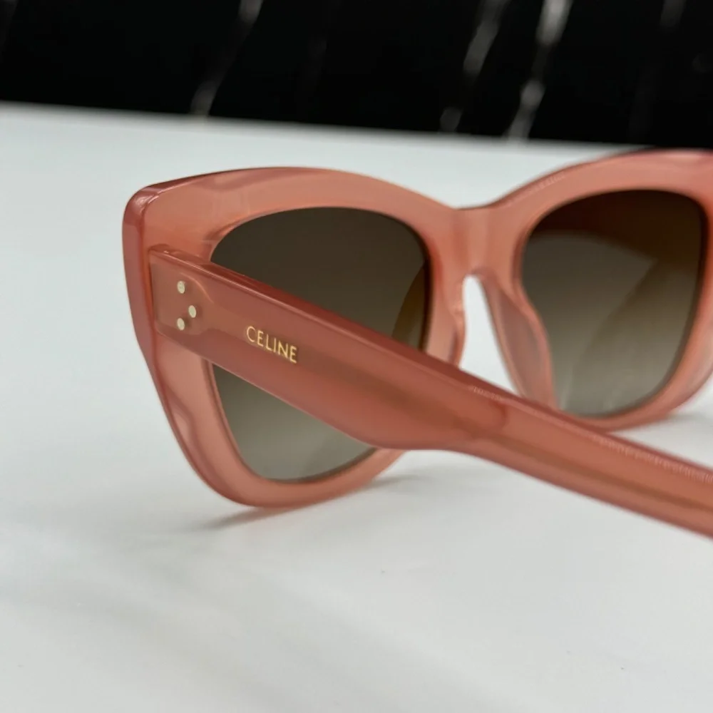 NEW CL40199I 74K CELINE PINK GREY CAT EYE WOMEN CELINE SUNGLASSES - Picture 6 of 10